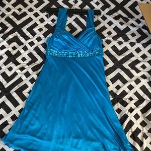 Turquoise Sequin Dress